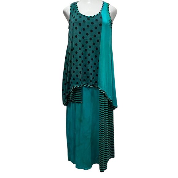 Art of Cloth Cassie Sleeveless Midi Maxi Dress, NWT, USA, Jade, L - Picture 1 of 11